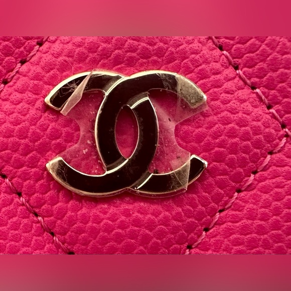 💞💞Gorgeous Chanel Caviar Card Holder 22K Barbie Pink💕💕 - Picture 7 of 16